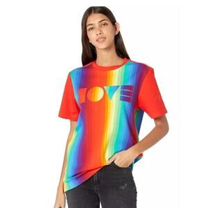$68 NWT UGG RTW Pride Love Rainbow T-Shirt Unisex Medium Med M Mens Womens